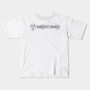 Martlet Games Black Basic Logo Kids T-Shirt